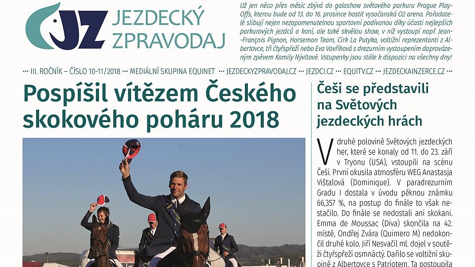 Říjnový Jezdecký zpravodaj 2018 již brzy!