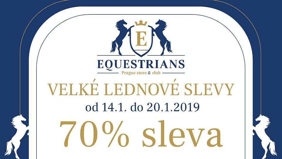 Velké lednové slevy v pražském Equestrians Store