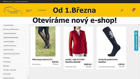 Společnost Mauricio spustila od března nový e-shop