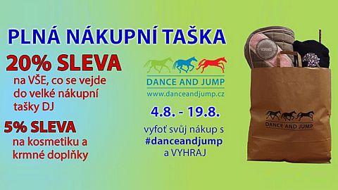 Plná nákupní taška se slevou v Dance and Jump