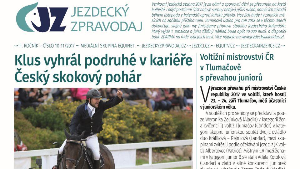 Desáté vydání Jezdeckého zpravodaje 2017 již brzy