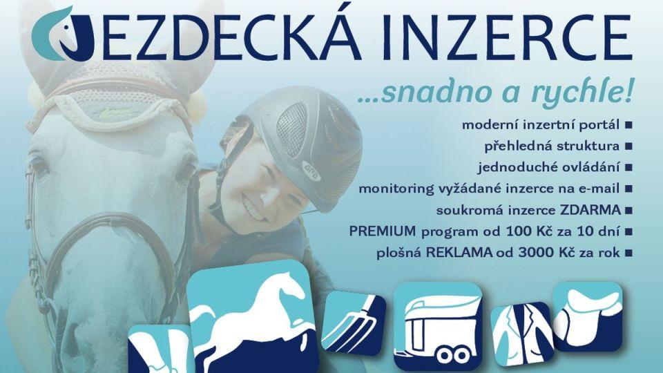 Jezdecká inzerce CZ nově na webu až 6 měsíců!