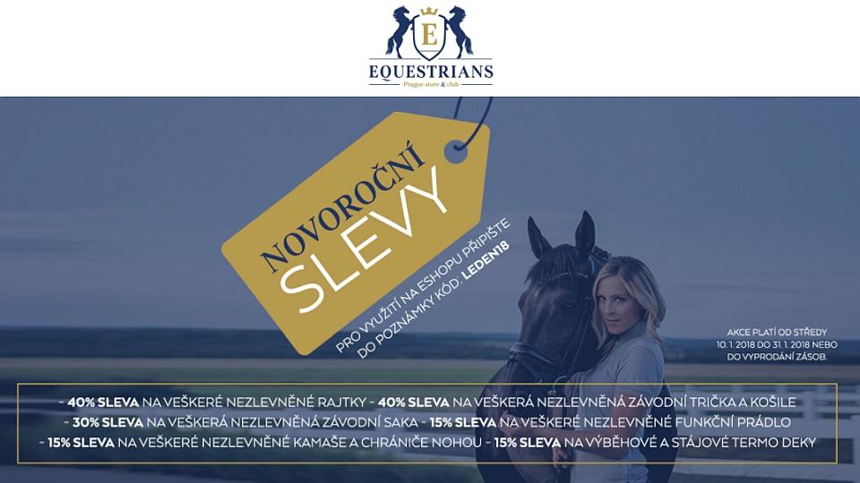 V Equestrians Store pokračují novoroční slevy