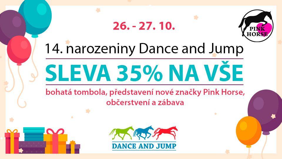 Oslavte 14. narozeniny s obchodem Dance and Jump
