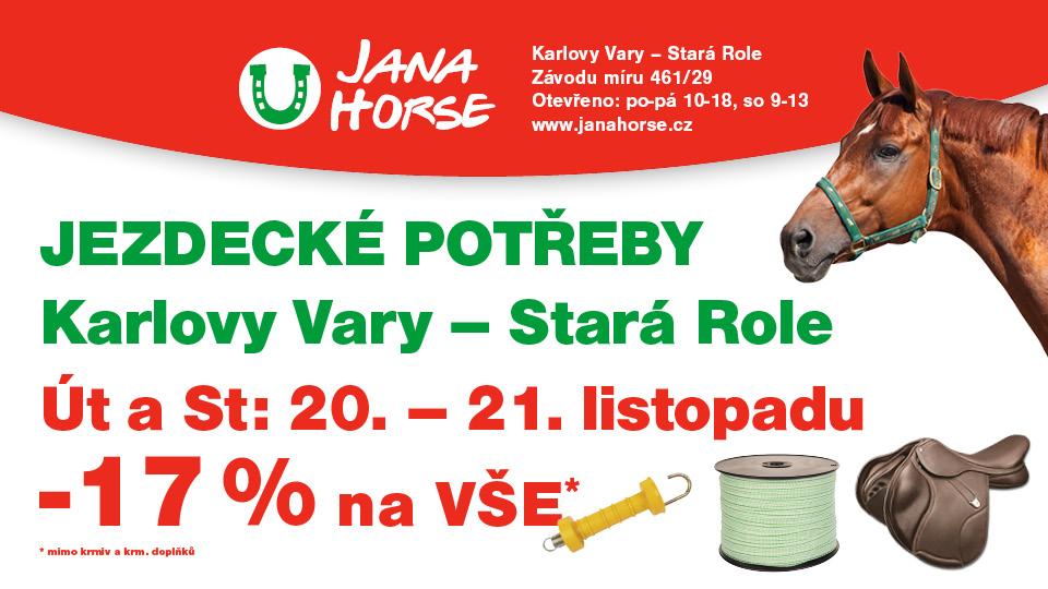 Nakupte v prodejně JanaHorse se slevou 17 % na vše