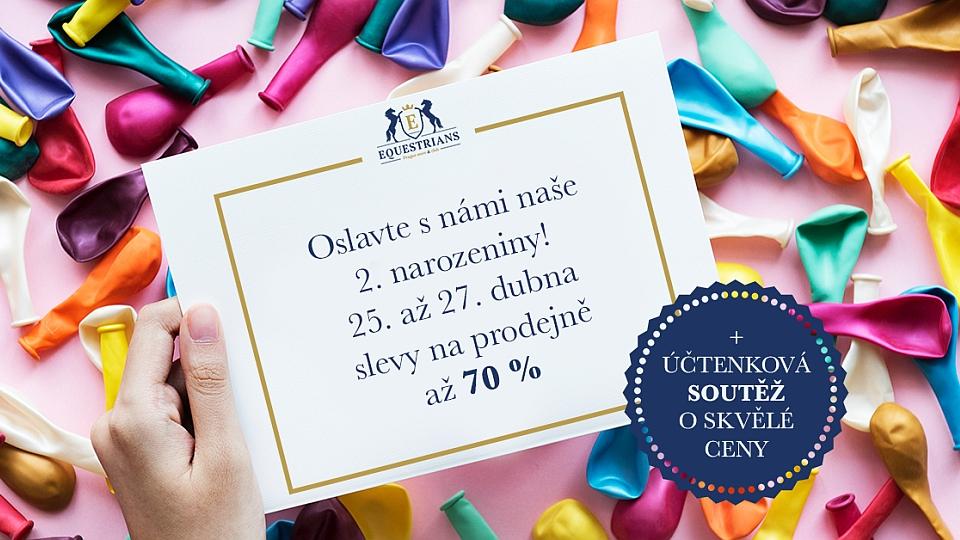 Equestrians slaví 2. narozeniny slevami až 70 % a soutěží