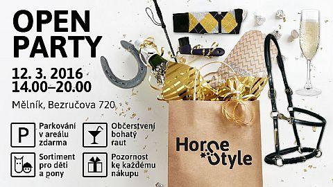 Open party nové prodejny Horse Style v Mělníku