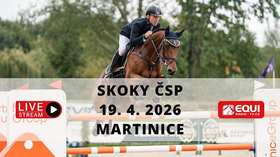 Živě: Velká cena Martinic na EquiTV.cz. Sledujte zahajovací kolo ČSP 2026