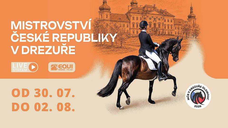 Živě: Sledujte drezurní mistrovství ČR 2026 v Olomouci (arena 1 - Creditas)